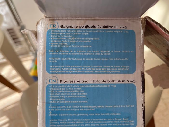 Baignoire gonflable évolutive Babymoov - photo numéro 9