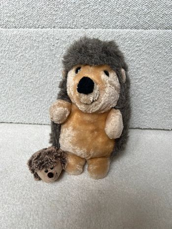 Lot de 2 peluches hérisson