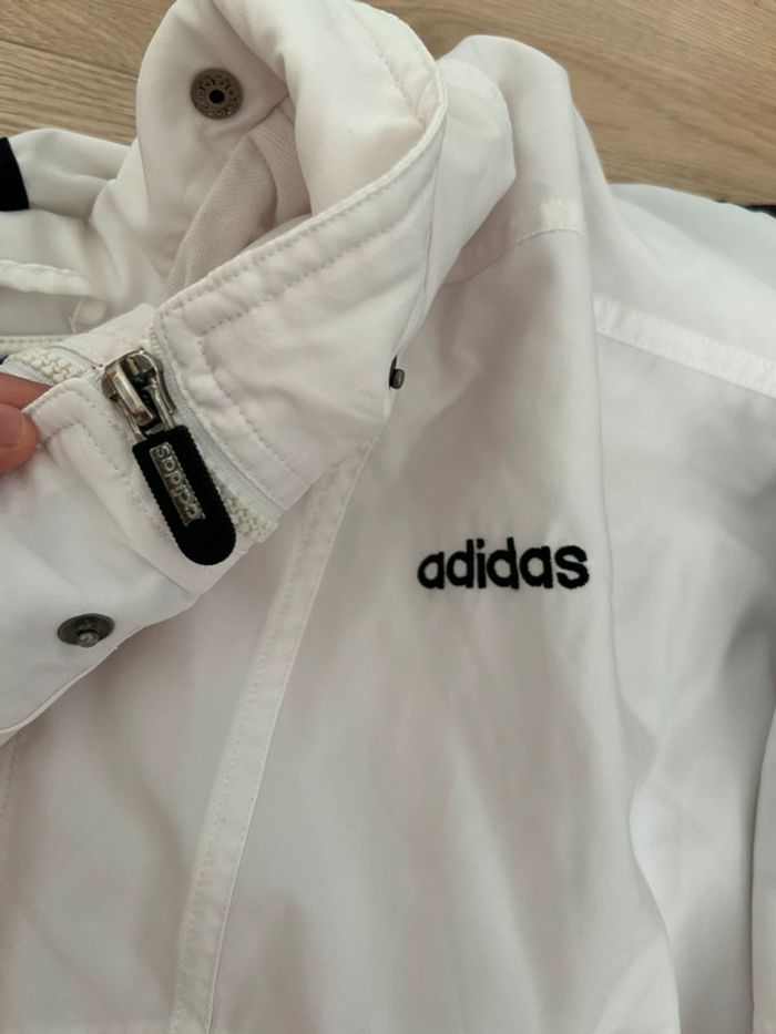 Veste Adidas vintage blanche et noire - Taille 46 (oversize unisexe) - photo numéro 9