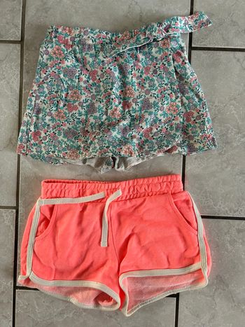 Lot 2 shorts fille 8 ans