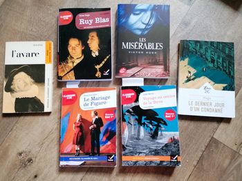 Livres romans victor hugo, Jules Verne comme neufs