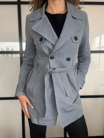 Superbe trench IKKS bleu gris 38
