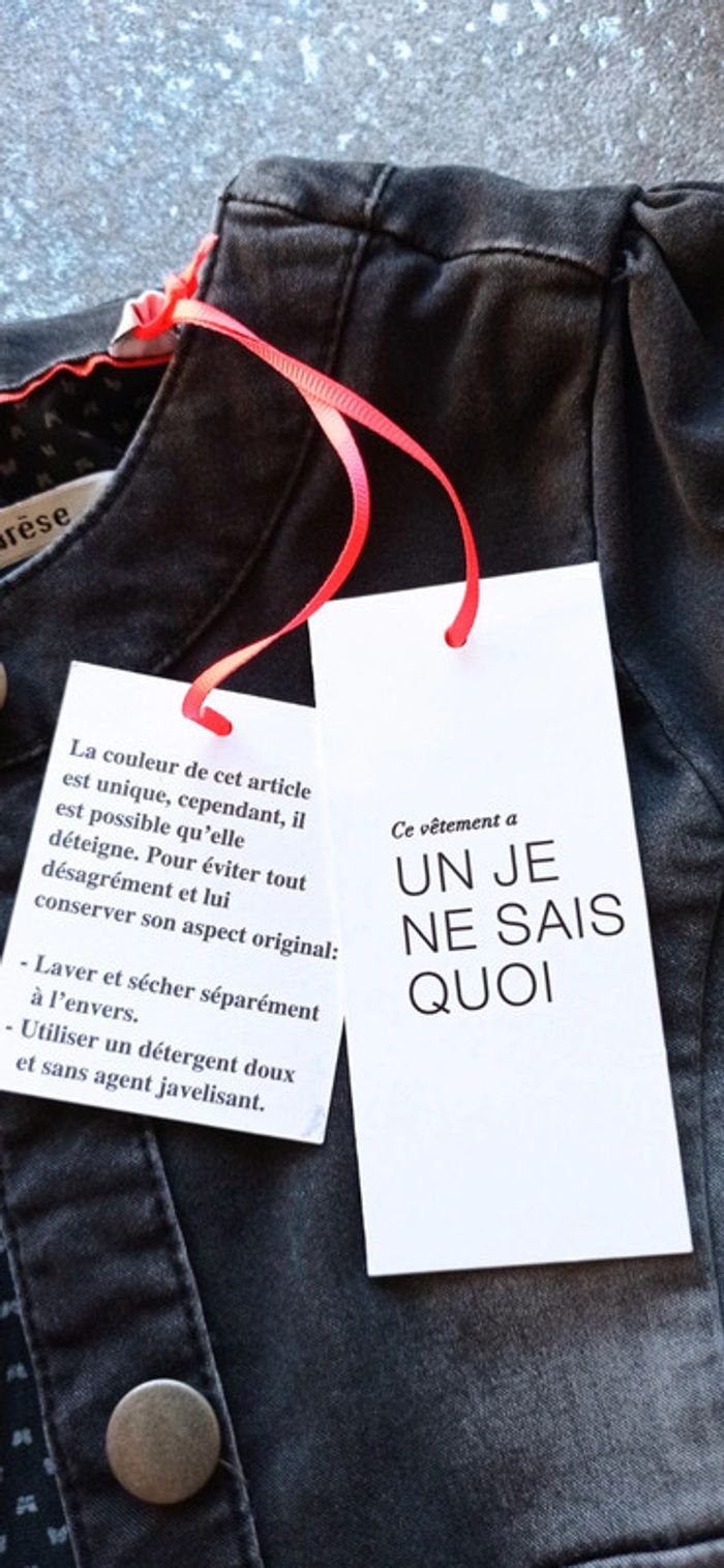 Veste en jean neuve Marèse 
Taille 6 ans mais idéale 5/6 ans - photo numéro 8