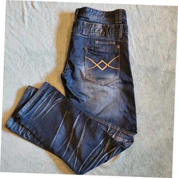 Jeans Popper's Hip Hop Broderie Y2K 👖 Taille W38 - FR48 / 50