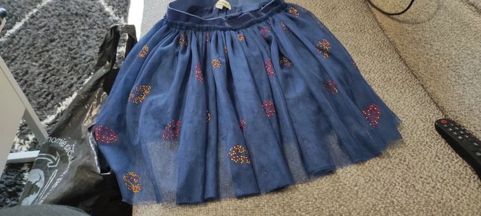 Jupe organza / tulle volants bleue Verbaudet - photo numéro 2
