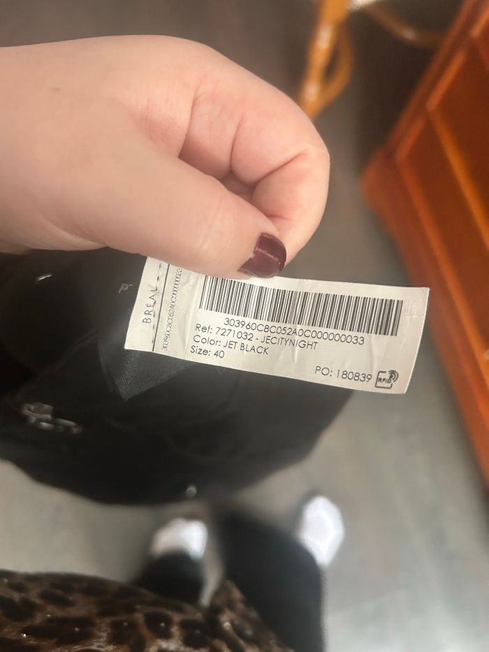 Jupe Bréal faux cuir taille 40 noire - photo numéro 5