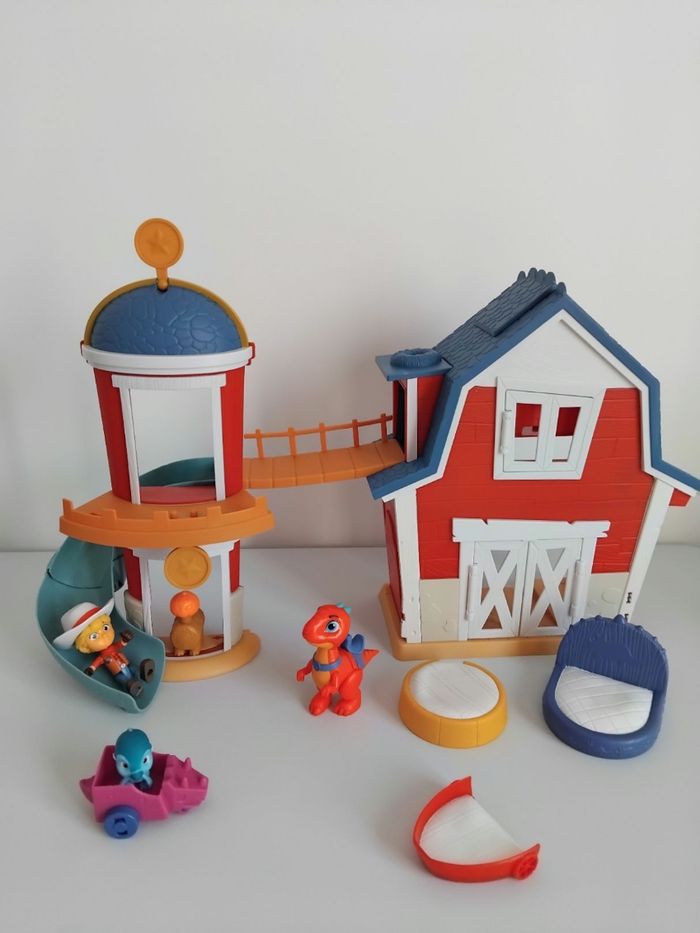 DINO RANCH Ferme Cabane Jon et Blitz  Dinosaure Complet  🦖 - photo numéro 5