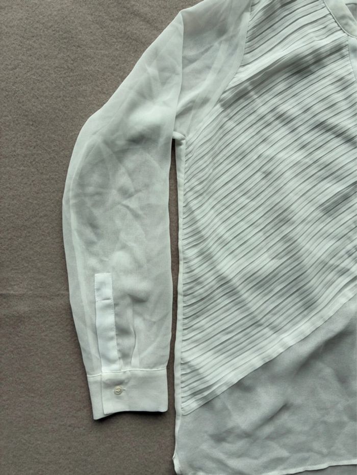 Chemise femme transparente blanche Sandro taille 1 en parfait état - photo numéro 6