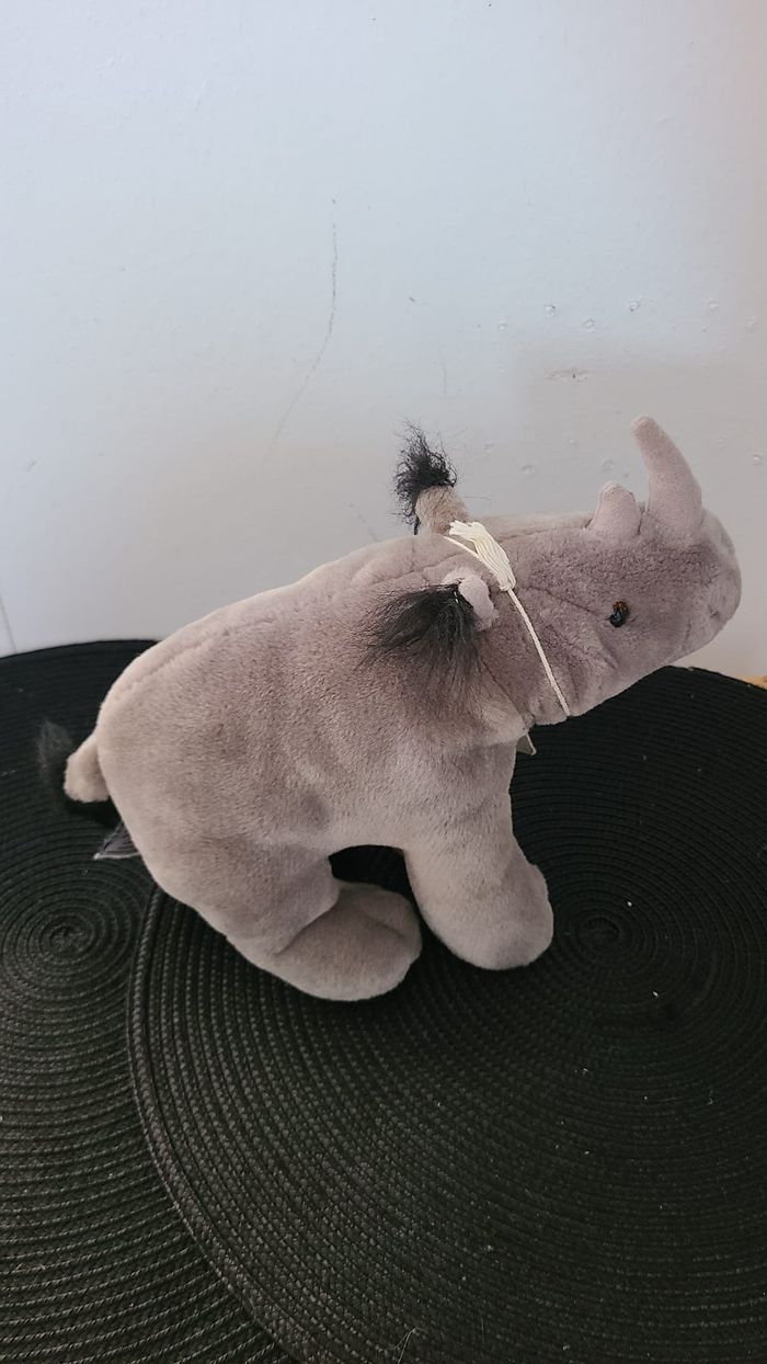 peluche rhinoceros nature planet doudou rhino - photo numéro 5