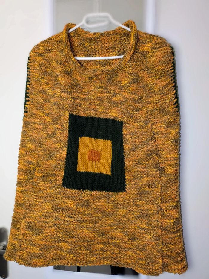 Grand pull sans manches fait main XL