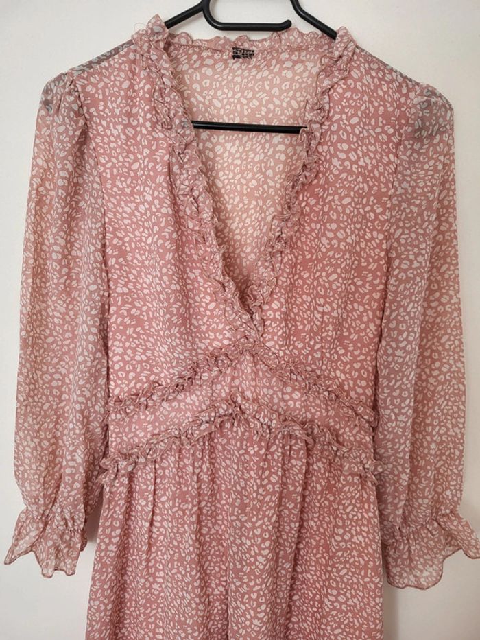 Robe longue en mousseline