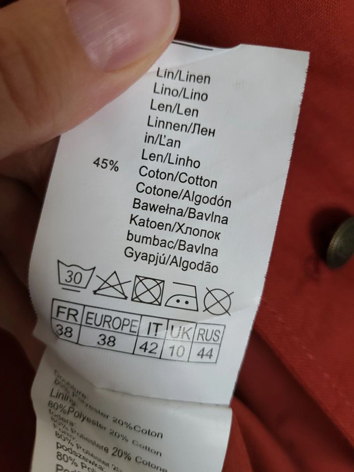 Veste rouille camaïeu - photo numéro 6