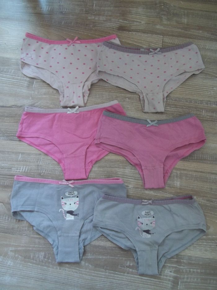 lot de 3 shorties Kiabi rose/gris 6 ans - photo numéro 2