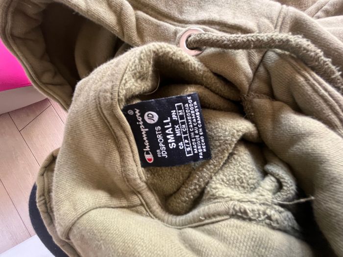 Sweat Champion kaki crop top capuche JD Sports - photo numéro 4