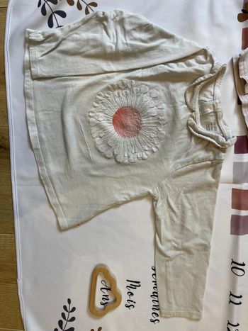 Lot de 2 t-shirts manches longues Obaïbi – Bébé fille 23 mois / 86 cm 🌸👶