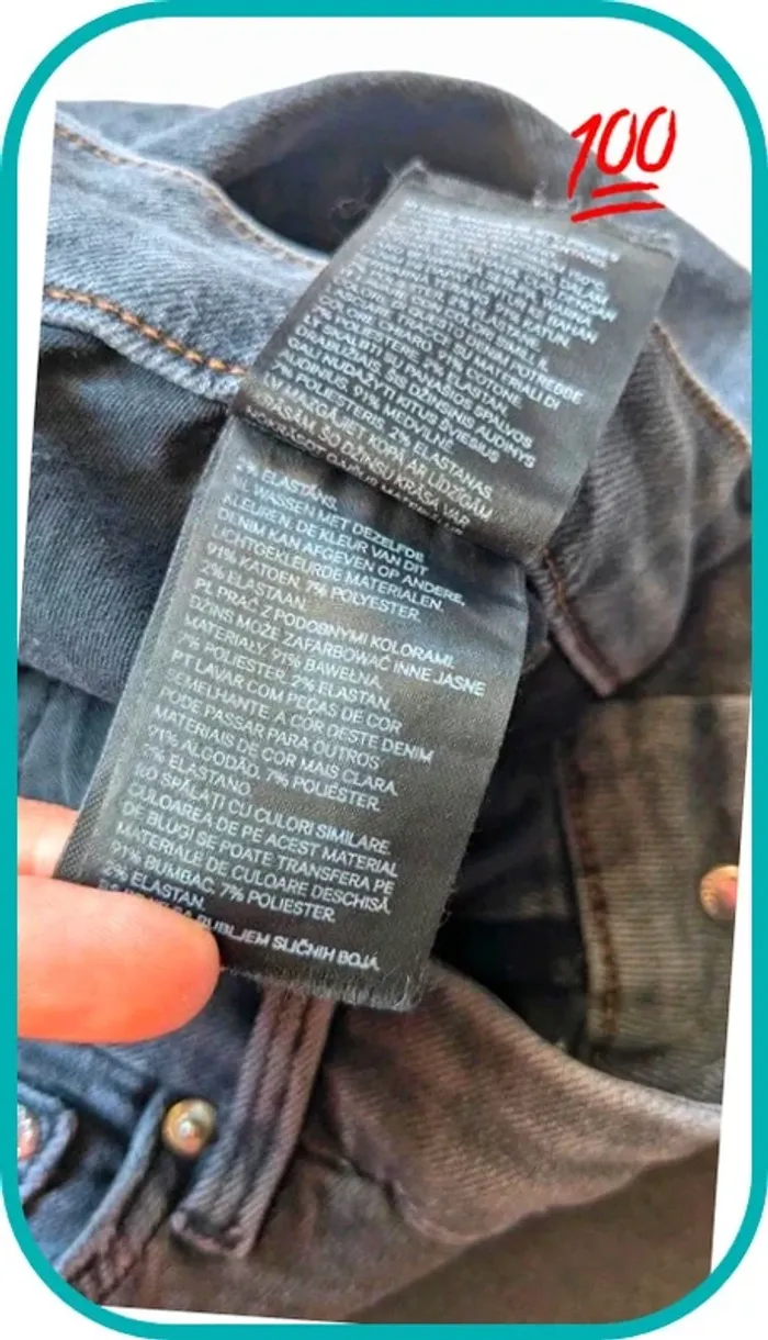 Jeans taille haute slim femme 44 - photo numéro 5