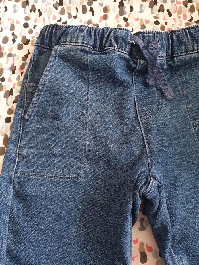 Jeans épais souple taille élastique tex 4 ans - photo numéro 3