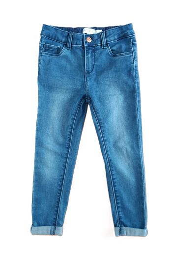 Jean bleu effet délavé. Strass. Orchestra. Taille 4 ans