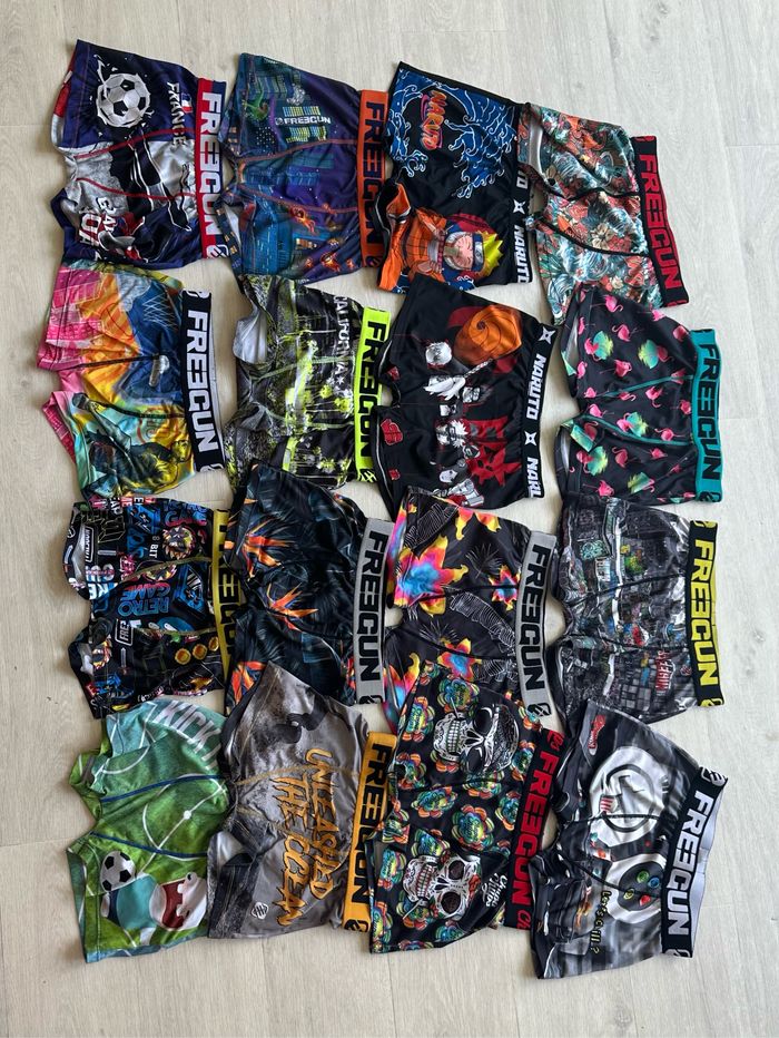 16 boxers Freegun 8/10 ans