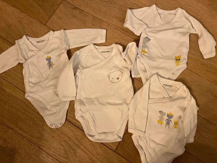 Vend lot de 7 bodies vertbaudet mixte garçon/ fille 3 mois bon état - photo numéro 2
