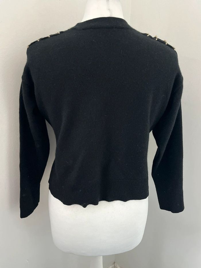 Pull noir laine et cachemire The Kooples XS - photo numéro 4