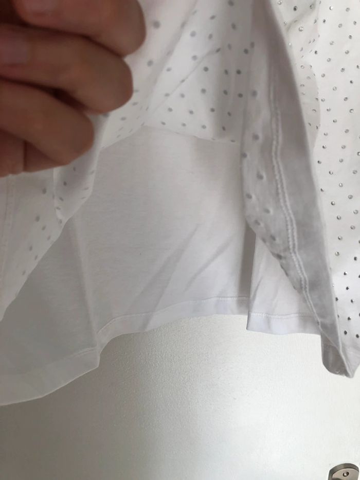 Superbe beau t-shirt à strass Zara neuf avec étiquette taille M - photo numéro 6