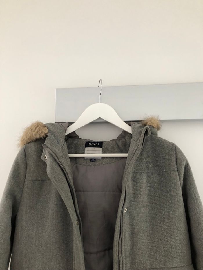Manteau fille 12 ans gris kiabi parka caban hiver - photo numéro 2