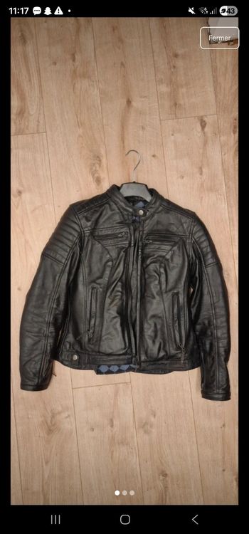 Veste de moto cuir