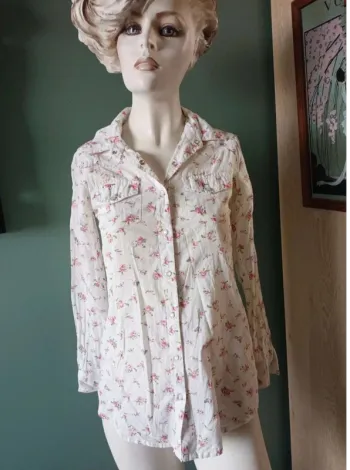 Chemise fleurie XS