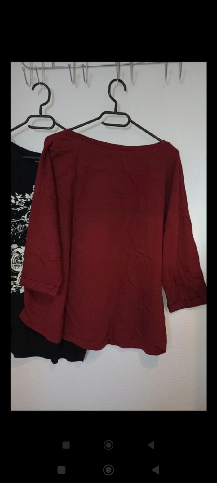 Lot pull + 2 tee-shirts manches mi-longues grande taille - photo numéro 10