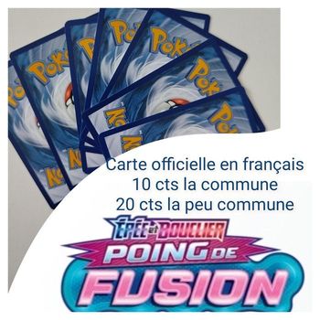 Carte pokémon officielle à l'unité poing de fusion