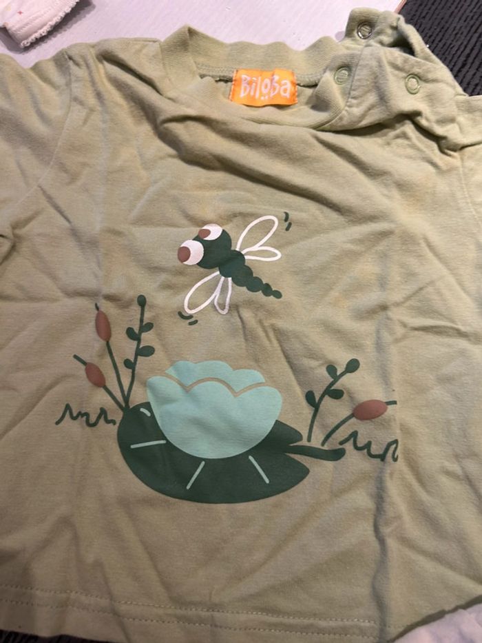 Lot 2 t-shirts Biloba – 6 mois - photo numéro 3