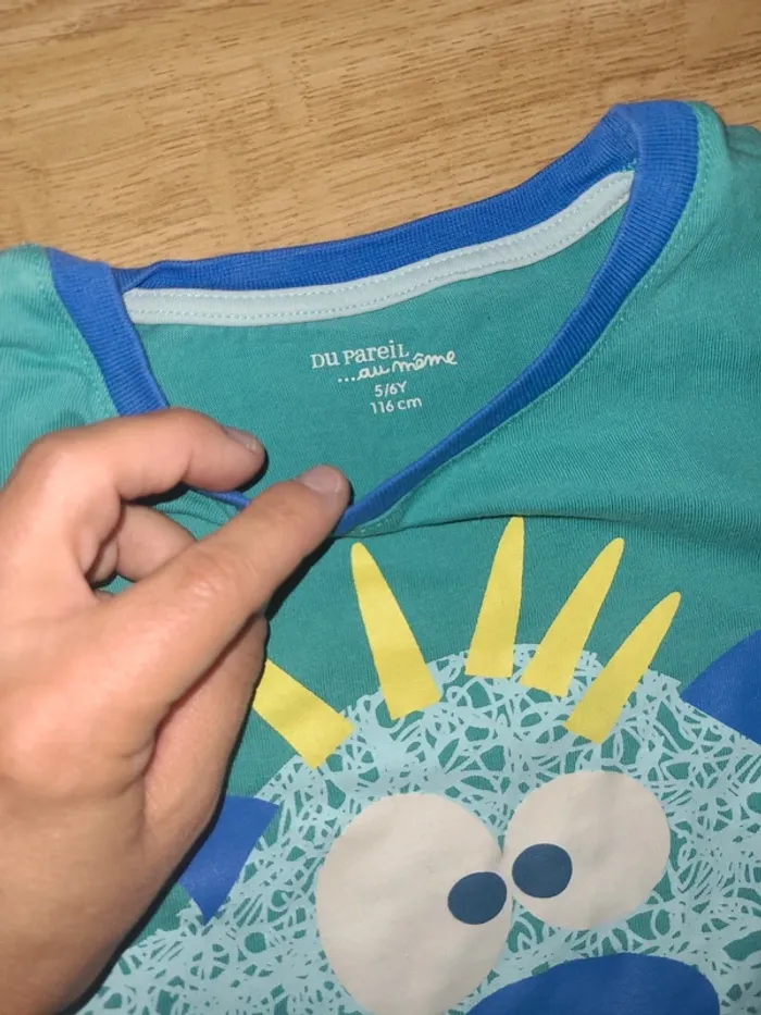 Pyjama garçon 6 ans Dpam - photo numéro 3