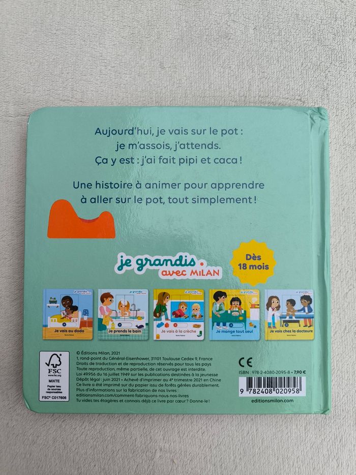 Livre Je vais sur le pot Milan - photo numéro 3