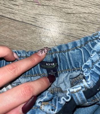 Short en jeans bébé