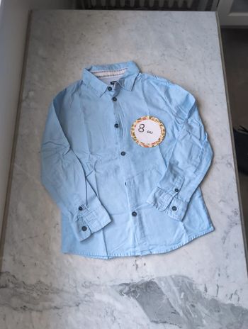 Chemise bleue 8 ans