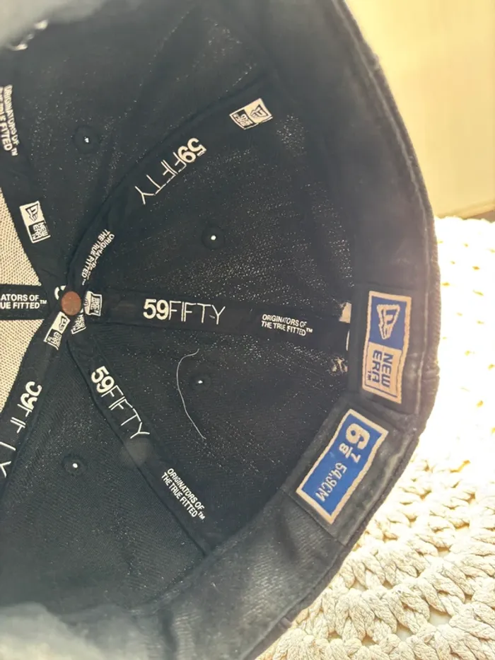 New Era 59Fifty Casquette vintage – Série spéciale logo surpiqué ton/ton - photo numéro 8