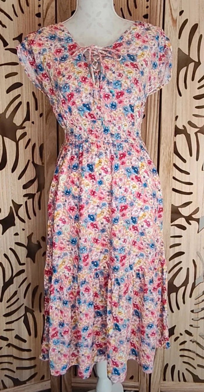 Robe imprimée fleurie Taille 36 Springfield - photo numéro 6
