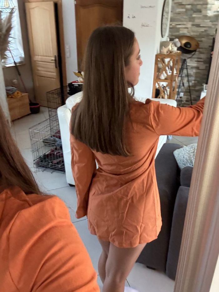 robe blazer teracota - photo numéro 9