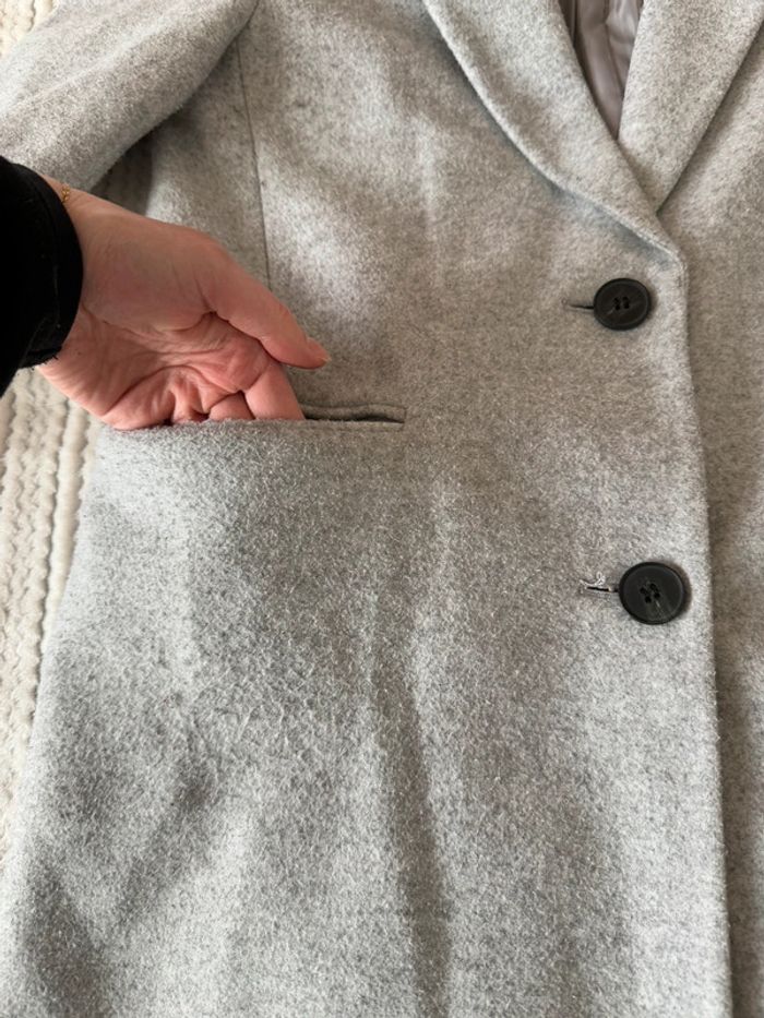 Manteau long gris / Taille 40 - photo numéro 5