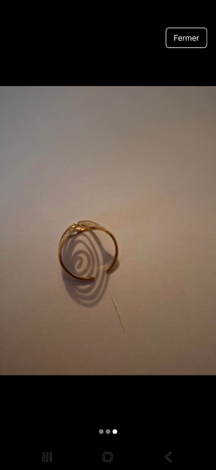 Bague femme dorer neuf - photo numéro 3