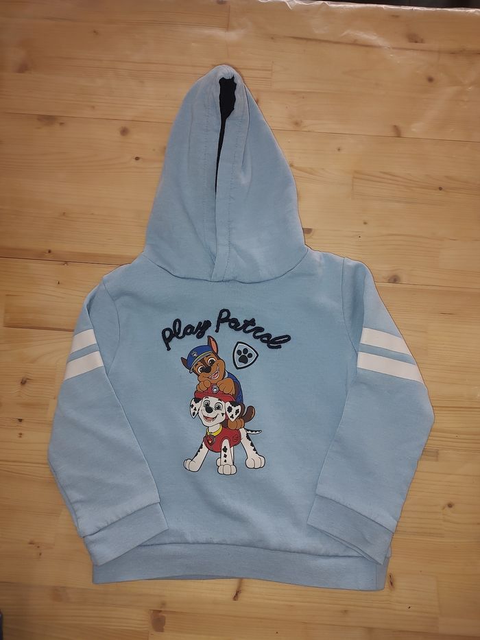 Pull à capuche Pat'Patrouille - Taille 4 ans - Bleu ciel