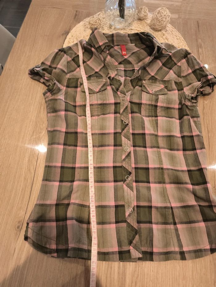 Chemise à carreaux H&M taille 34 - photo numéro 3