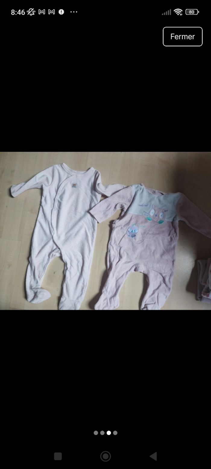 Lot 8 pyjamas fille 9 mois - photo numéro 3