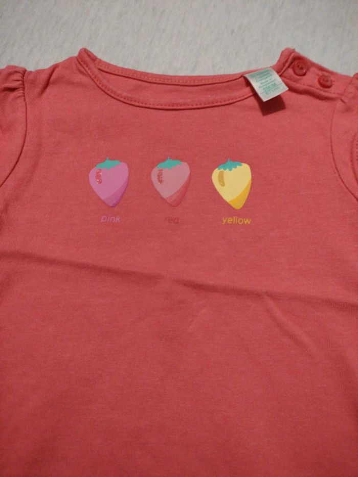 T-shirt fille 6 mois - photo numéro 2