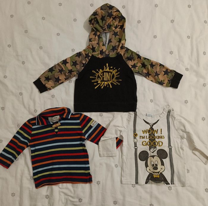 Lot de 3 t-shirts 12 mois