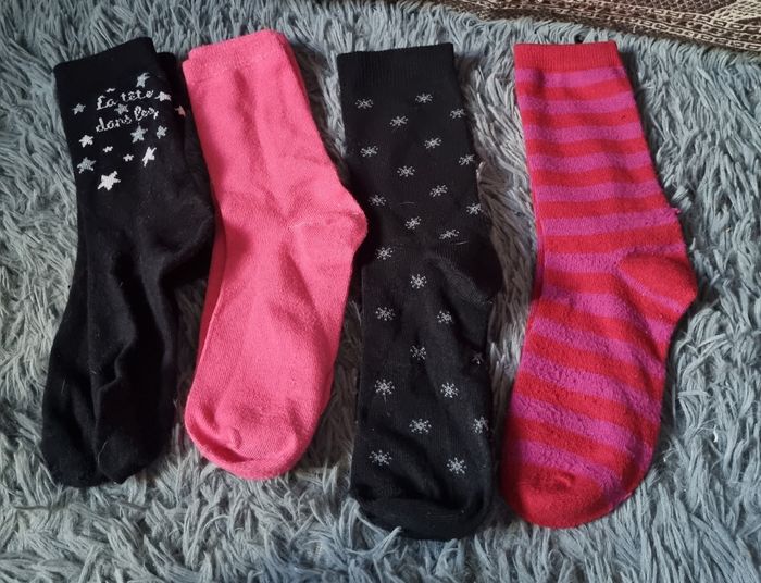 Lot 4 paires de chaussettes 35-38