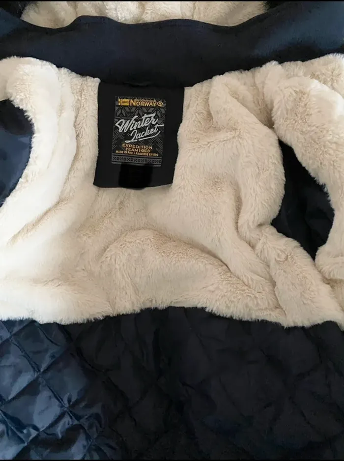 Parka Geographical Norway femme – Taille L/40 – bleu marine – Neuf avec étiquette - photo numéro 12