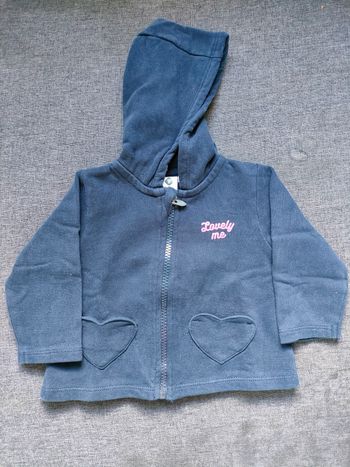 Veste a capuche 9 mois