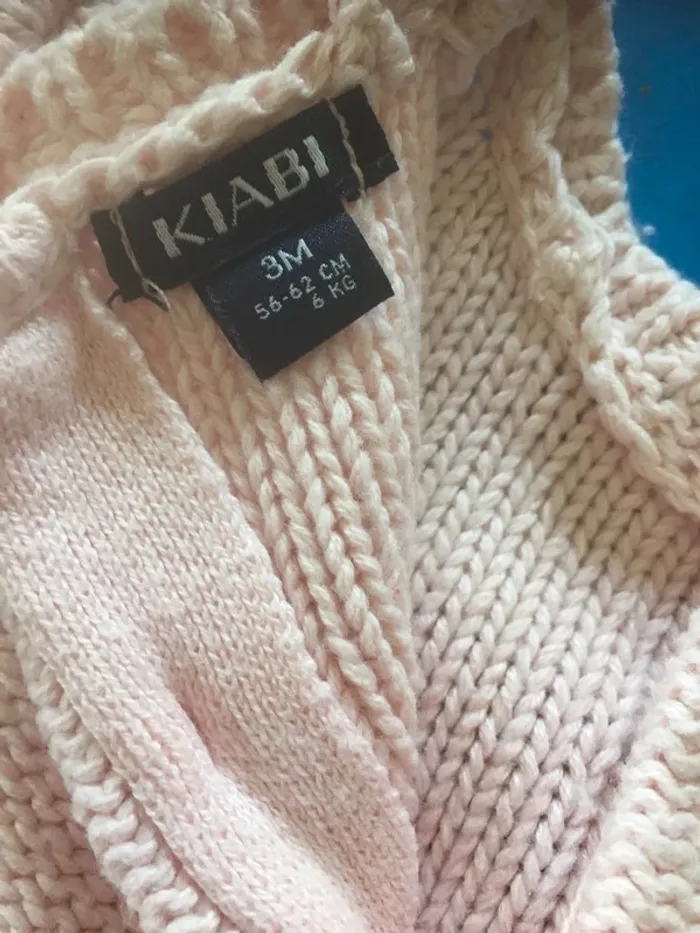 Robe laine rose Kiabi 3M - photo numéro 5